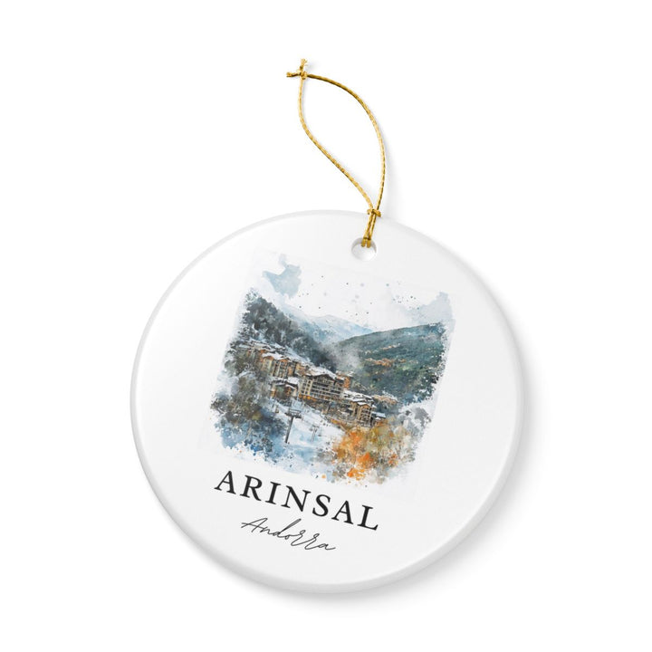 Arinsal Andorra Ornament: Unique Arinsal Souvenir, Arinsal Andorra Xmas Decor, and Authentic Arinsal Gift