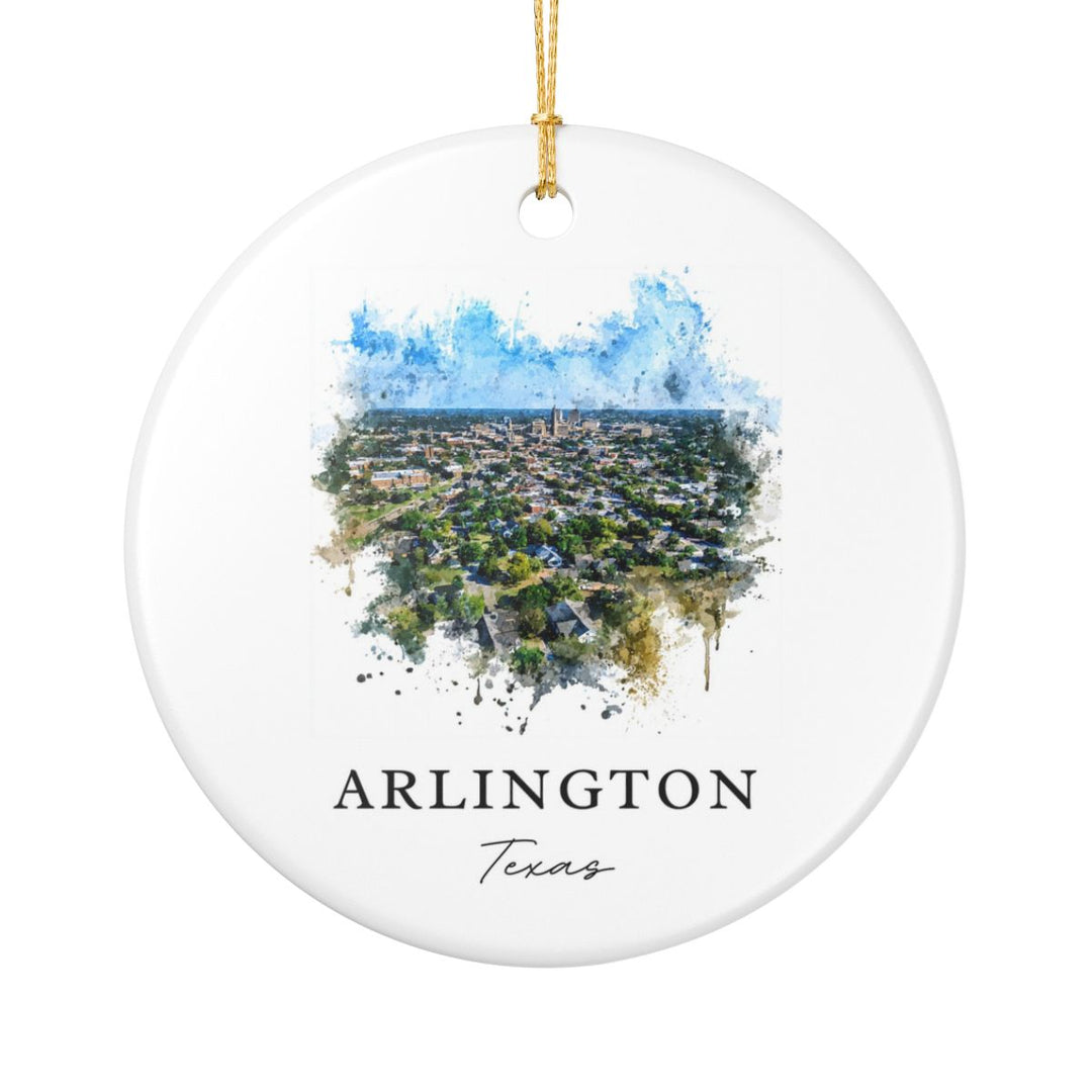 Arlington Texas Ornament: Unique Arlington Souvenir, Arlington Texas Xmas Decor, and Authentic Arlington Gift