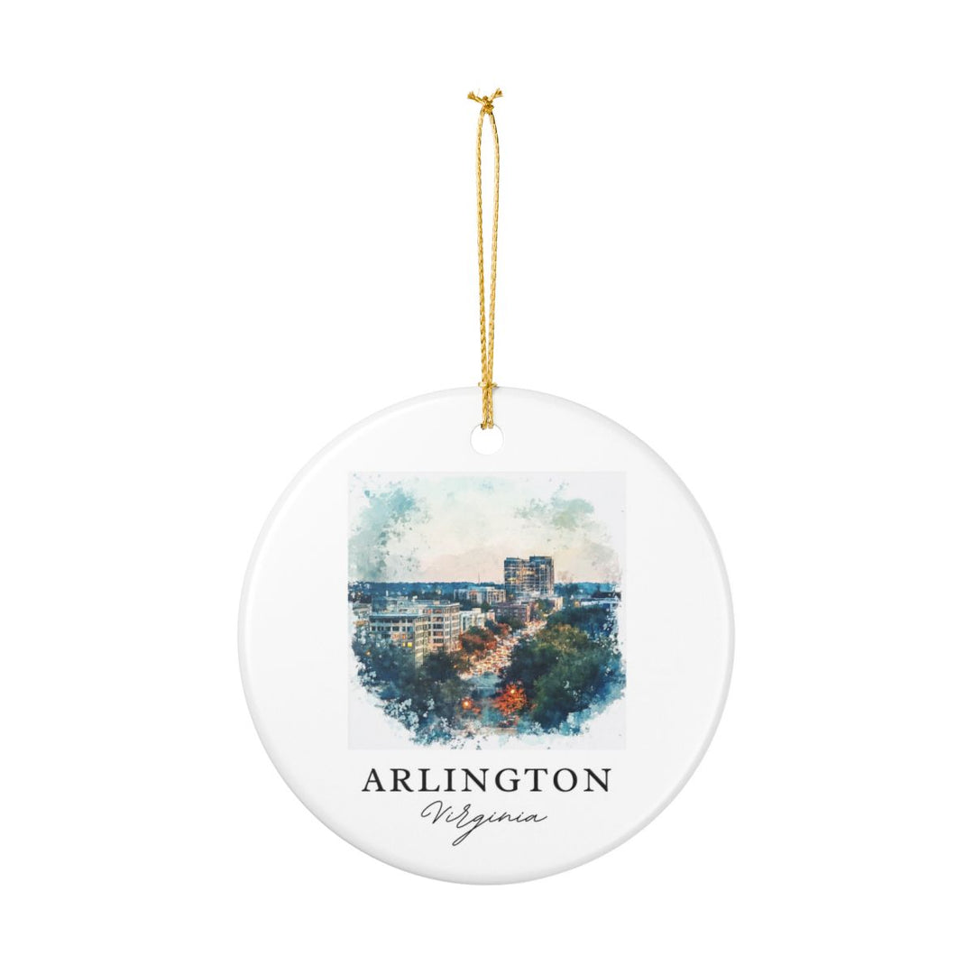 Arlington Virginia Ornament: Unique Arlington Virginia Souvenir, Arlington Virginia Xmas Decor, and Authentic Arlington Virginia Gift