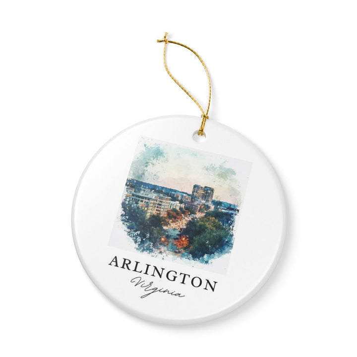 Arlington Virginia Ornament: Unique Arlington Virginia Souvenir, Arlington Virginia Xmas Decor, and Authentic Arlington Virginia Gift