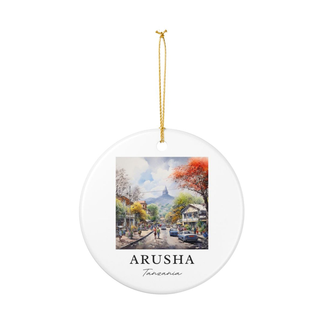 Arusha Tanzania Ornament: Unique Arusha Tanzania Souvenir, Arusha Tanzania Xmas Decor, and Authentic Arusha Tanzania Gift