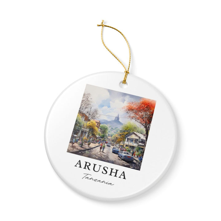 Arusha Tanzania Ornament: Unique Arusha Tanzania Souvenir, Arusha Tanzania Xmas Decor, and Authentic Arusha Tanzania Gift