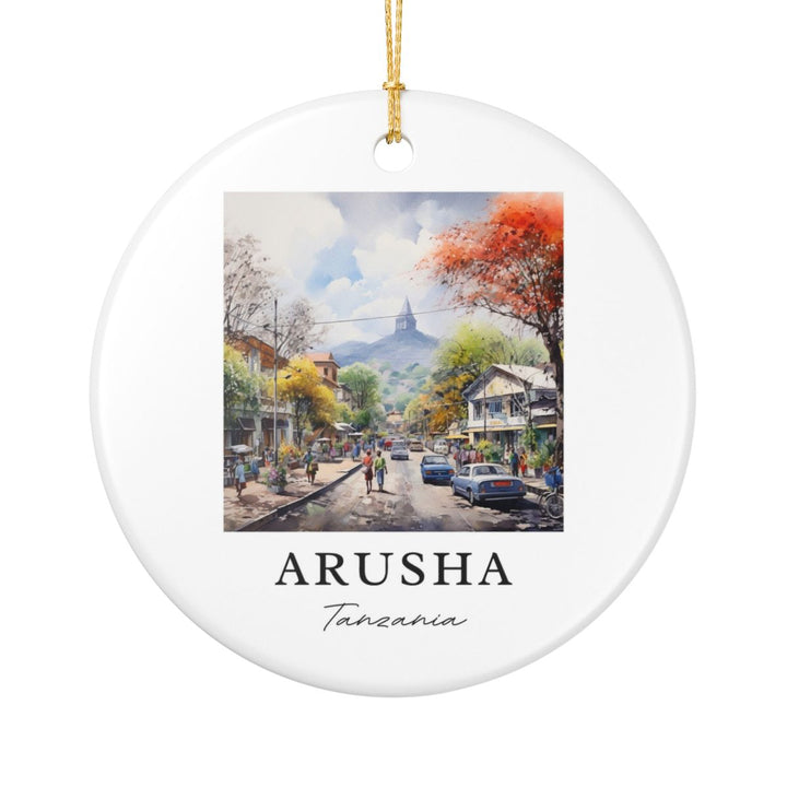 Arusha Tanzania Ornament: Unique Arusha Tanzania Souvenir, Arusha Tanzania Xmas Decor, and Authentic Arusha Tanzania Gift