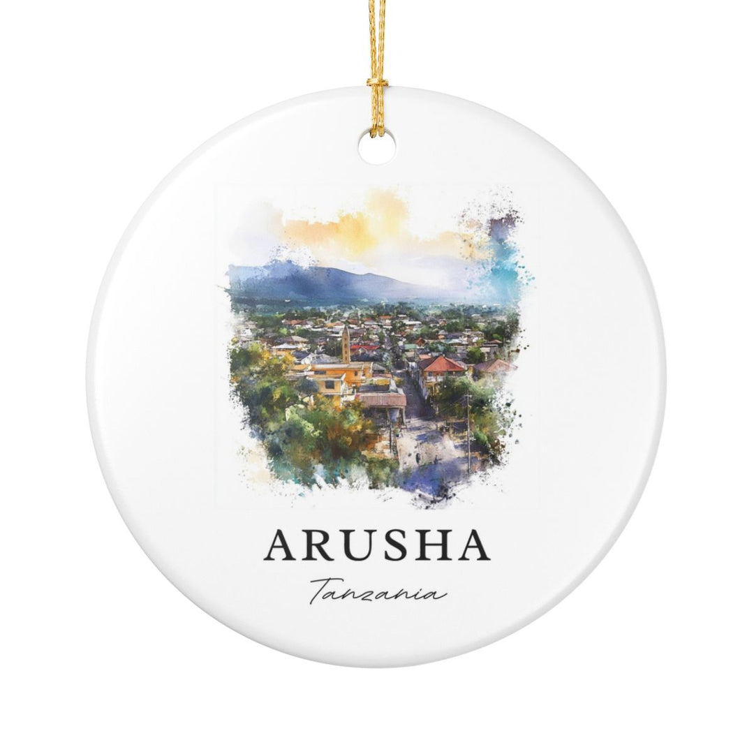 Arusha Tanzania Ornament: Unique Arusha Tanzania Souvenir, Arusha Tanzania Xmas Decor, and Authentic Arusha Tanzania Gift