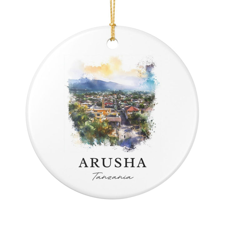 Arusha Tanzania Ornament: Unique Arusha Tanzania Souvenir, Arusha Tanzania Xmas Decor, and Authentic Arusha Tanzania Gift