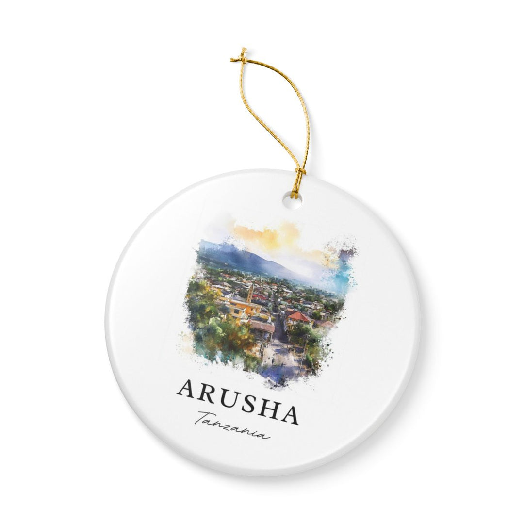 Arusha Tanzania Ornament: Unique Arusha Tanzania Souvenir, Arusha Tanzania Xmas Decor, and Authentic Arusha Tanzania Gift