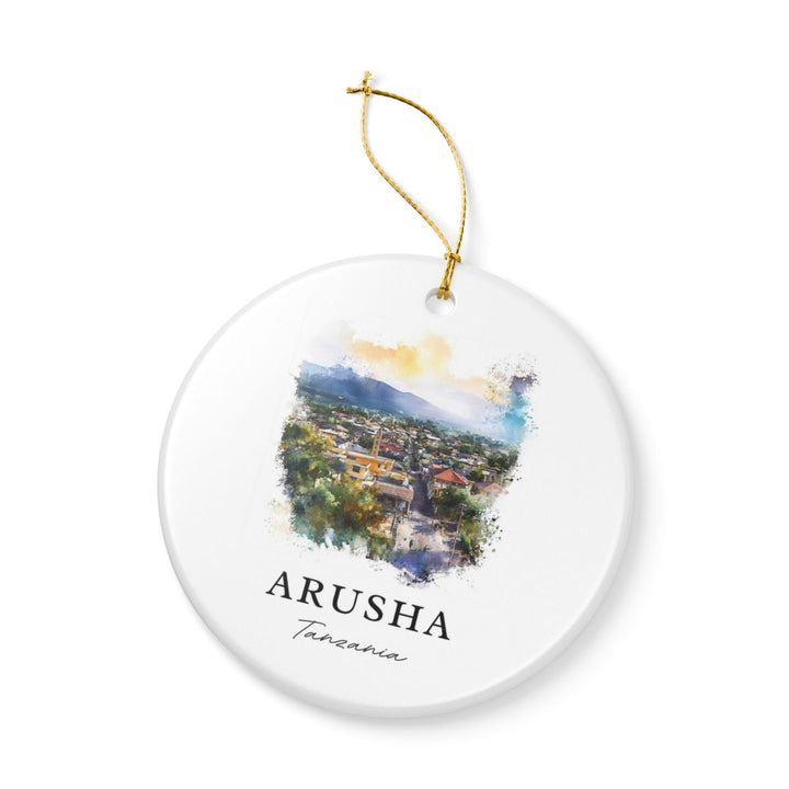 Arusha Tanzania Ornament: Unique Arusha Tanzania Souvenir, Arusha Tanzania Xmas Decor, and Authentic Arusha Tanzania Gift