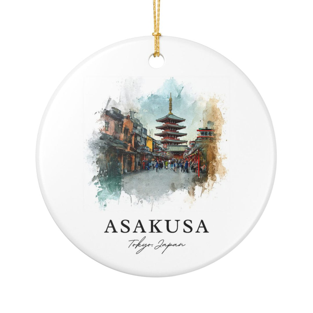 Asakusa Tokyo Japan Ornament: Unique Asakusa Tokyo Souvenir, Asakusa Tokyo Japan Xmas Decor, and Authentic Asakusa Tokyo Gift