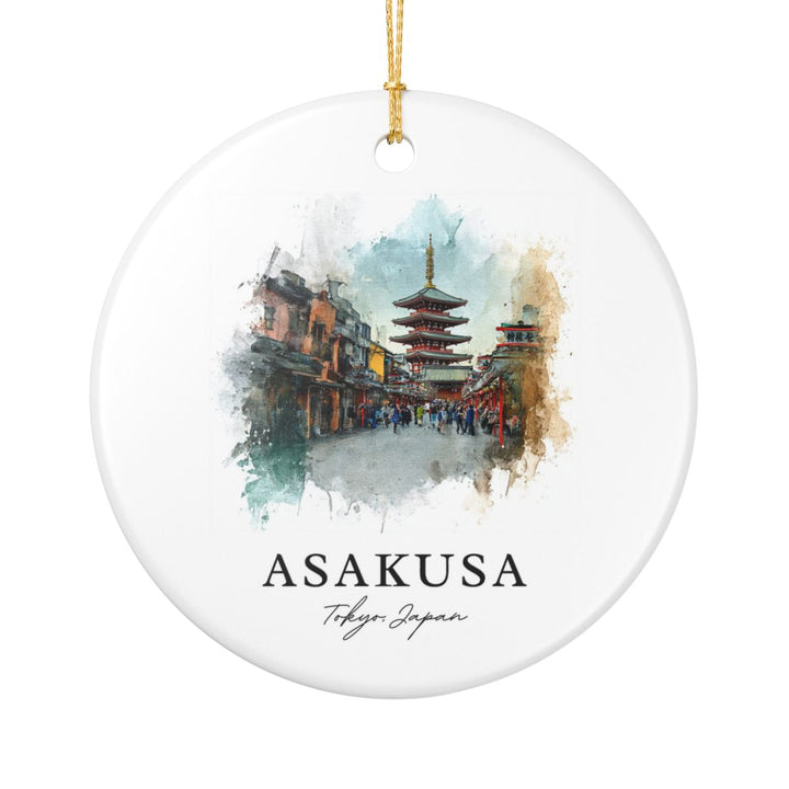 Asakusa Tokyo Japan Ornament: Unique Asakusa Tokyo Souvenir, Asakusa Tokyo Japan Xmas Decor, and Authentic Asakusa Tokyo Gift