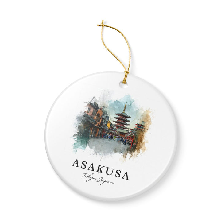 Asakusa Tokyo Japan Ornament: Unique Asakusa Tokyo Souvenir, Asakusa Tokyo Japan Xmas Decor, and Authentic Asakusa Tokyo Gift