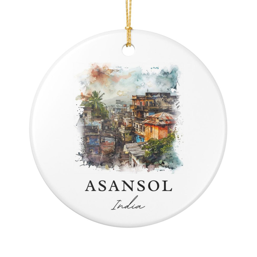 Asansol India Ornament: Unique Asansol Souvenir, Asansol India Xmas Decor, and Authentic Asansol Gift