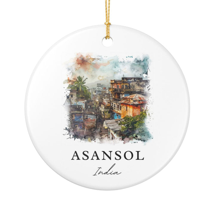 Asansol India Ornament: Unique Asansol Souvenir, Asansol India Xmas Decor, and Authentic Asansol Gift