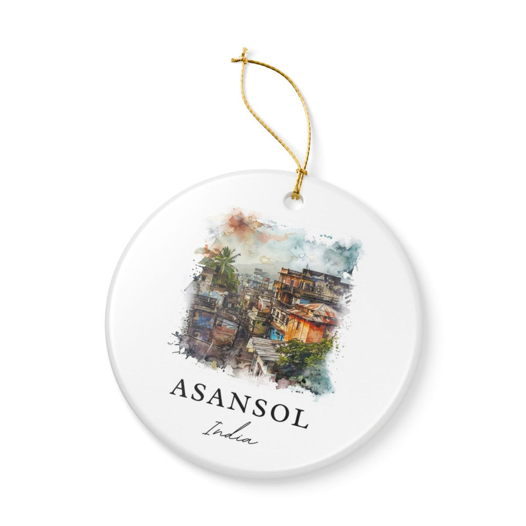 Asansol India Ornament: Unique Asansol Souvenir, Asansol India Xmas Decor, and Authentic Asansol Gift