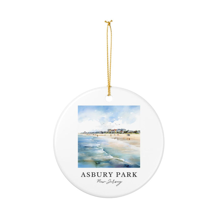 Asbury Park New Jersey Ornament: Unique Asbury Park Souvenir, Asbury Park New Jersey Xmas Decor, and Authentic Asbury Park Gift
