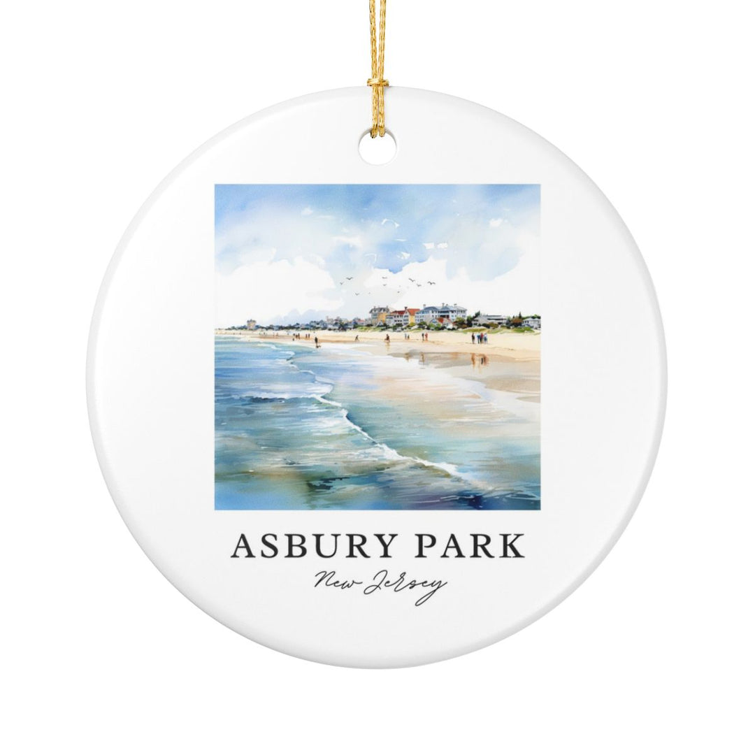 Asbury Park New Jersey Ornament: Unique Asbury Park Souvenir, Asbury Park New Jersey Xmas Decor, and Authentic Asbury Park Gift