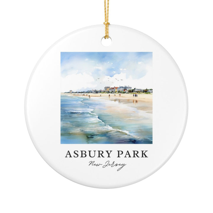 Asbury Park New Jersey Ornament: Unique Asbury Park Souvenir, Asbury Park New Jersey Xmas Decor, and Authentic Asbury Park Gift