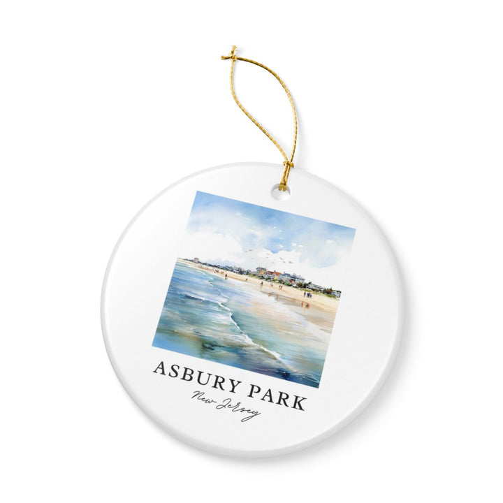 Asbury Park New Jersey Ornament: Unique Asbury Park Souvenir, Asbury Park New Jersey Xmas Decor, and Authentic Asbury Park Gift