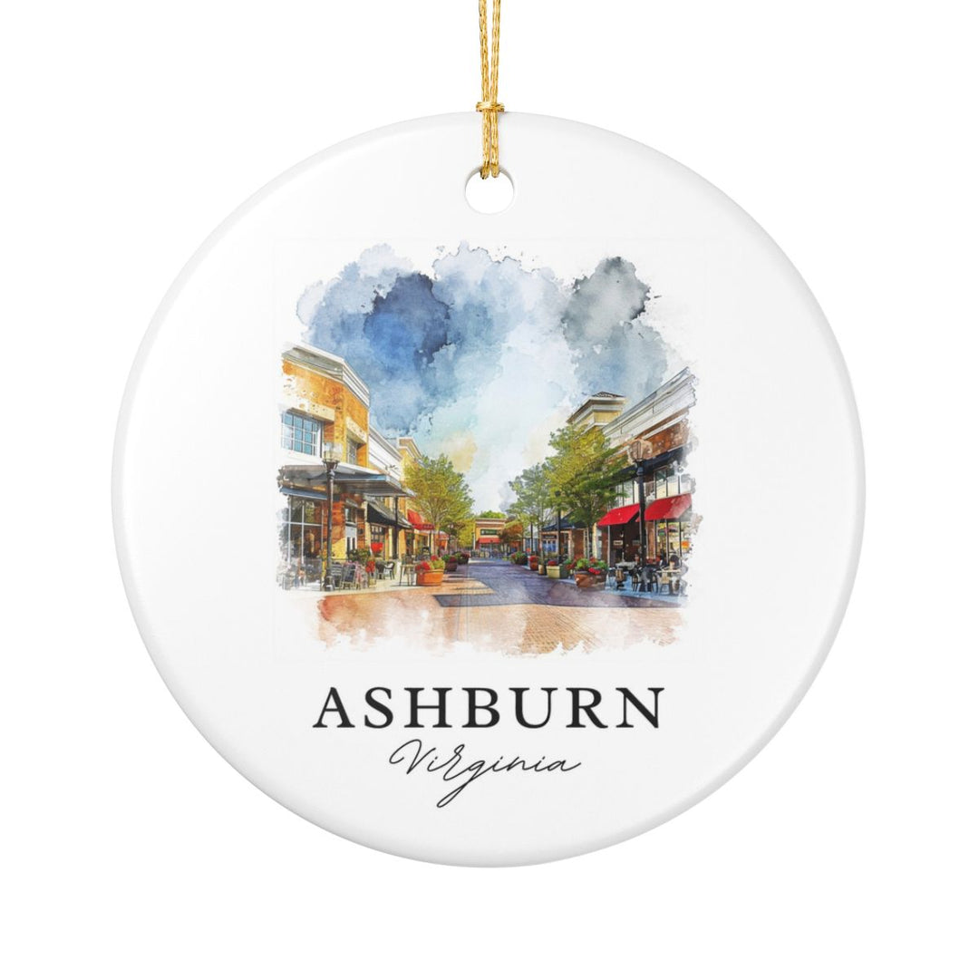 Ashburn VA Ornament: Unique Ashburn Souvenir, Ashburn Virginia Xmas Decor, and Authentic Ashburn Gift