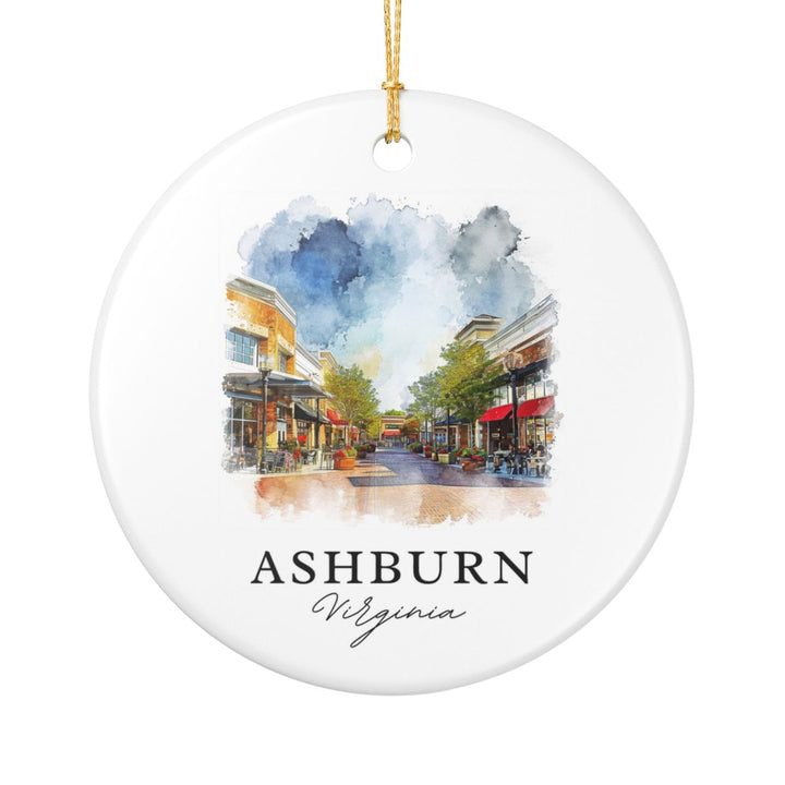 Ashburn VA Ornament: Unique Ashburn Souvenir, Ashburn Virginia Xmas Decor, and Authentic Ashburn Gift