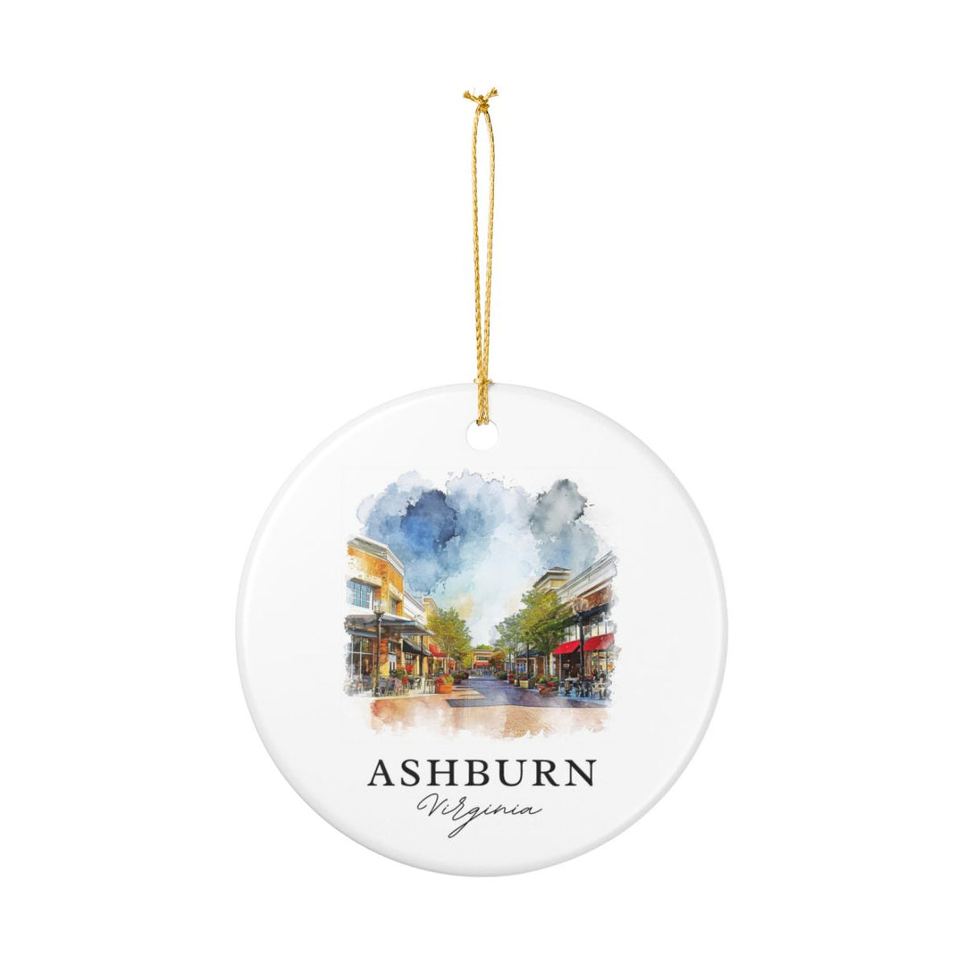 Ashburn VA Ornament: Unique Ashburn Souvenir, Ashburn Virginia Xmas Decor, and Authentic Ashburn Gift