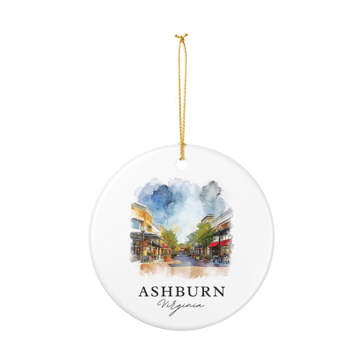 Ashburn VA Ornament: Unique Ashburn Souvenir, Ashburn Virginia Xmas Decor, and Authentic Ashburn Gift