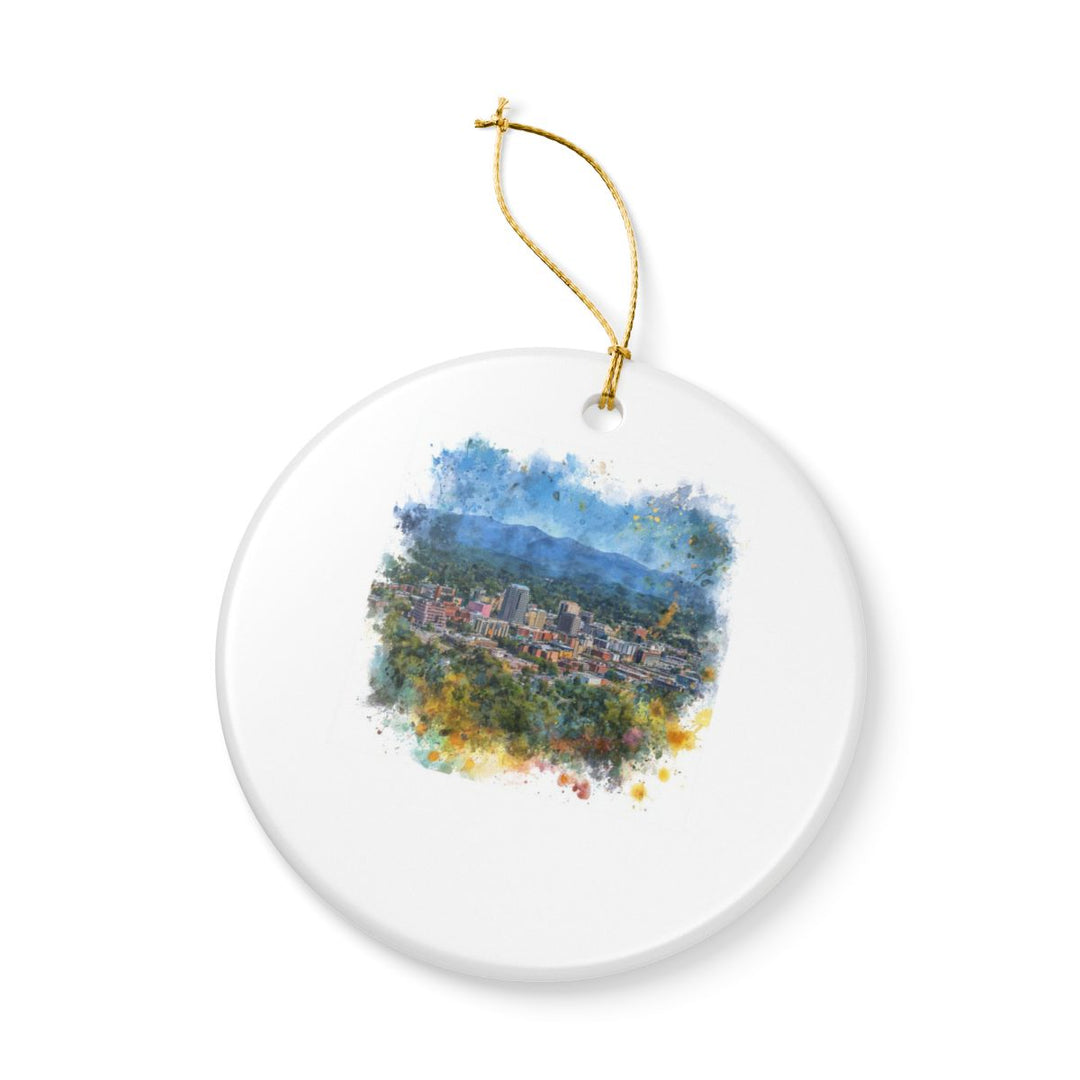 Asheville North Carolina Ornament: Unique Asheville Souvenir, Asheville North Carolina Xmas Decor, and Authentic Asheville Gift