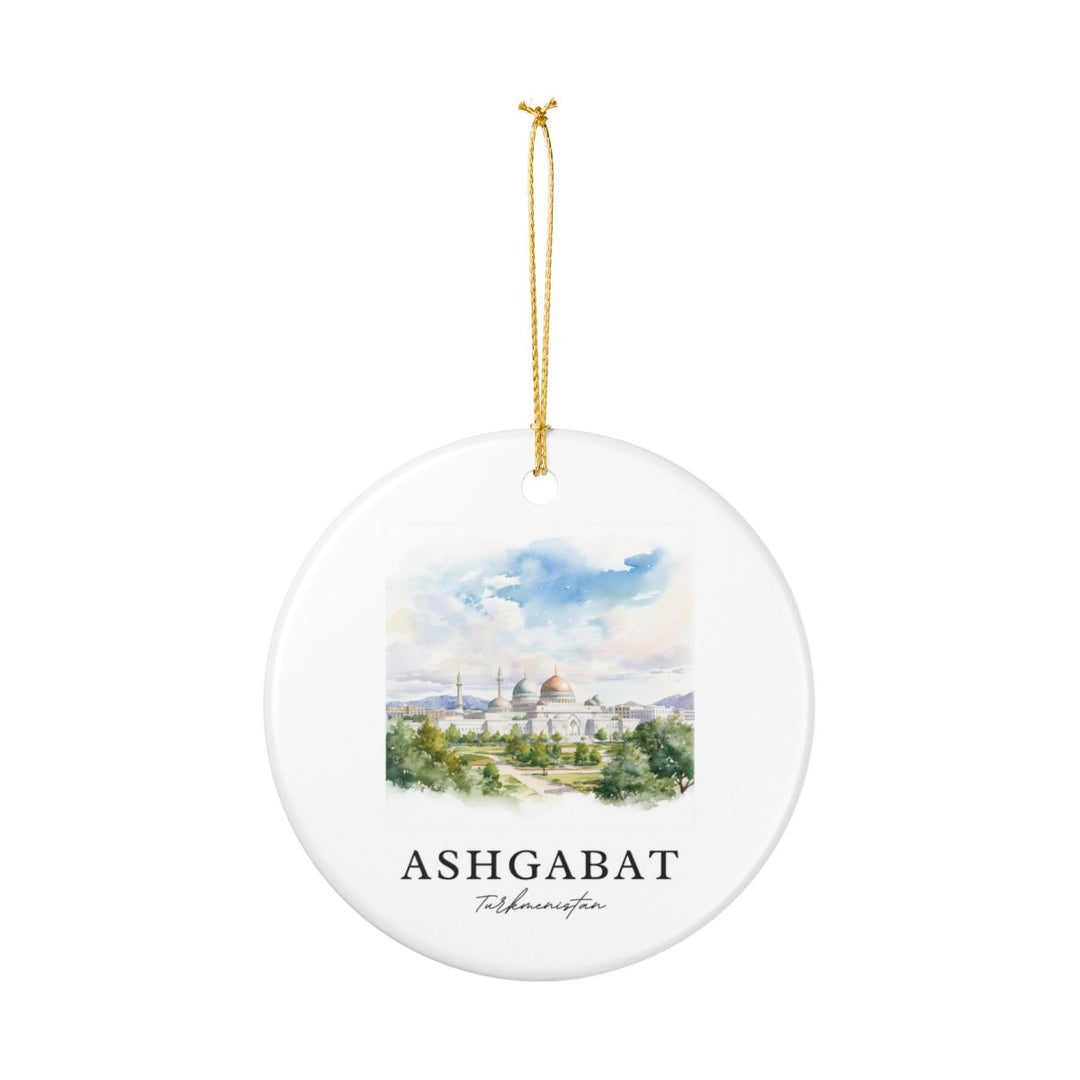 Ashgabat Turkmenistan Ornament: Unique Ashgabat Turkmenistan Souvenir, Ashgabat Turkmenistan Xmas Decor, and Authentic Ashgabat Turkmenistan Gift