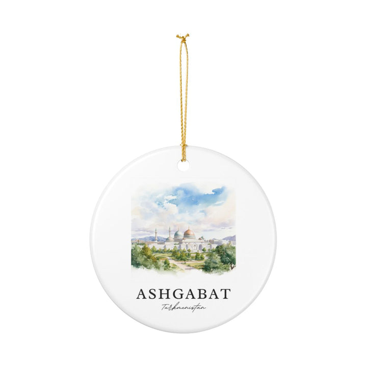 Ashgabat Turkmenistan Ornament: Unique Ashgabat Turkmenistan Souvenir, Ashgabat Turkmenistan Xmas Decor, and Authentic Ashgabat Turkmenistan Gift