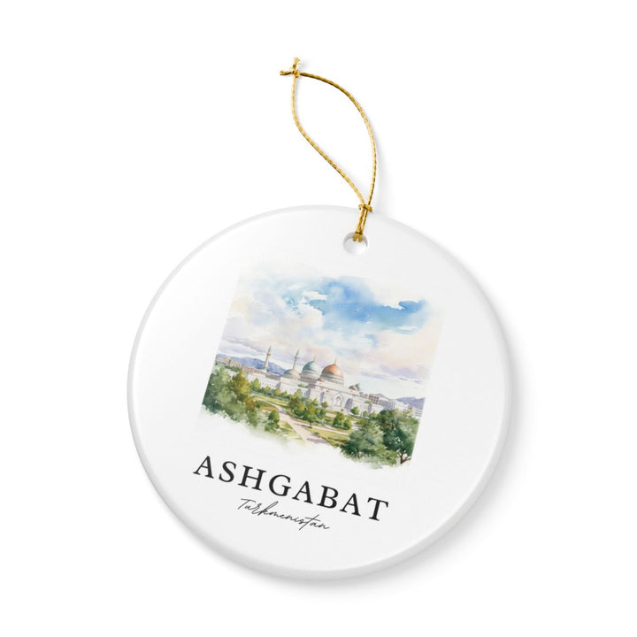 Ashgabat Turkmenistan Ornament: Unique Ashgabat Turkmenistan Souvenir, Ashgabat Turkmenistan Xmas Decor, and Authentic Ashgabat Turkmenistan Gift