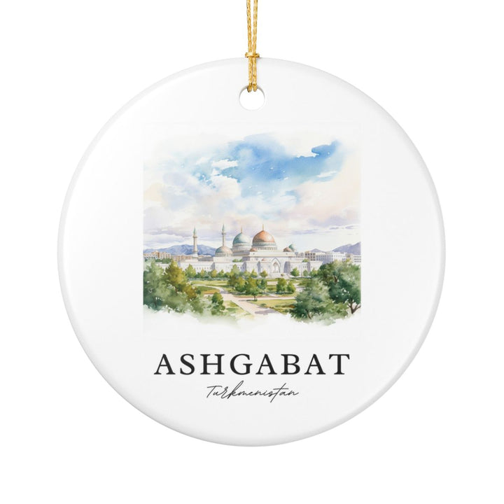 Ashgabat Turkmenistan Ornament: Unique Ashgabat Turkmenistan Souvenir, Ashgabat Turkmenistan Xmas Decor, and Authentic Ashgabat Turkmenistan Gift
