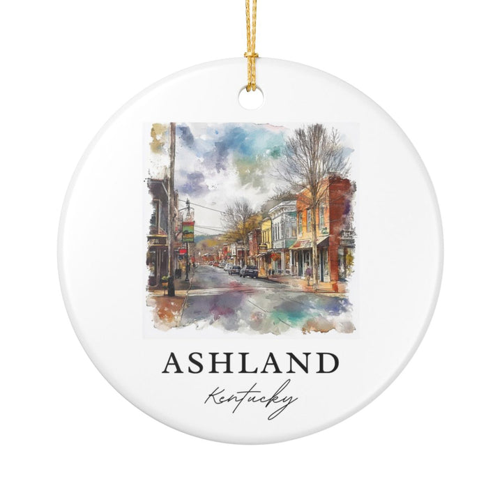 Ashland Kentucky Ornament: Unique Ashland Souvenir, Ashland Kentucky Xmas Decor, and Authentic Ashland Gift