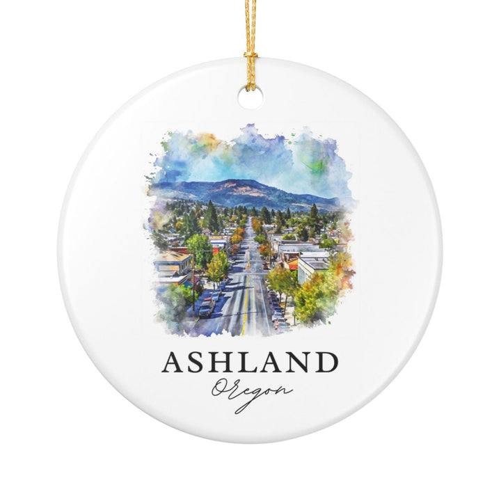 Ashland Oregon Ornament: Unique Ashland Souvenir, Ashland Oregon Xmas Decor, and Authentic Ashland Gift