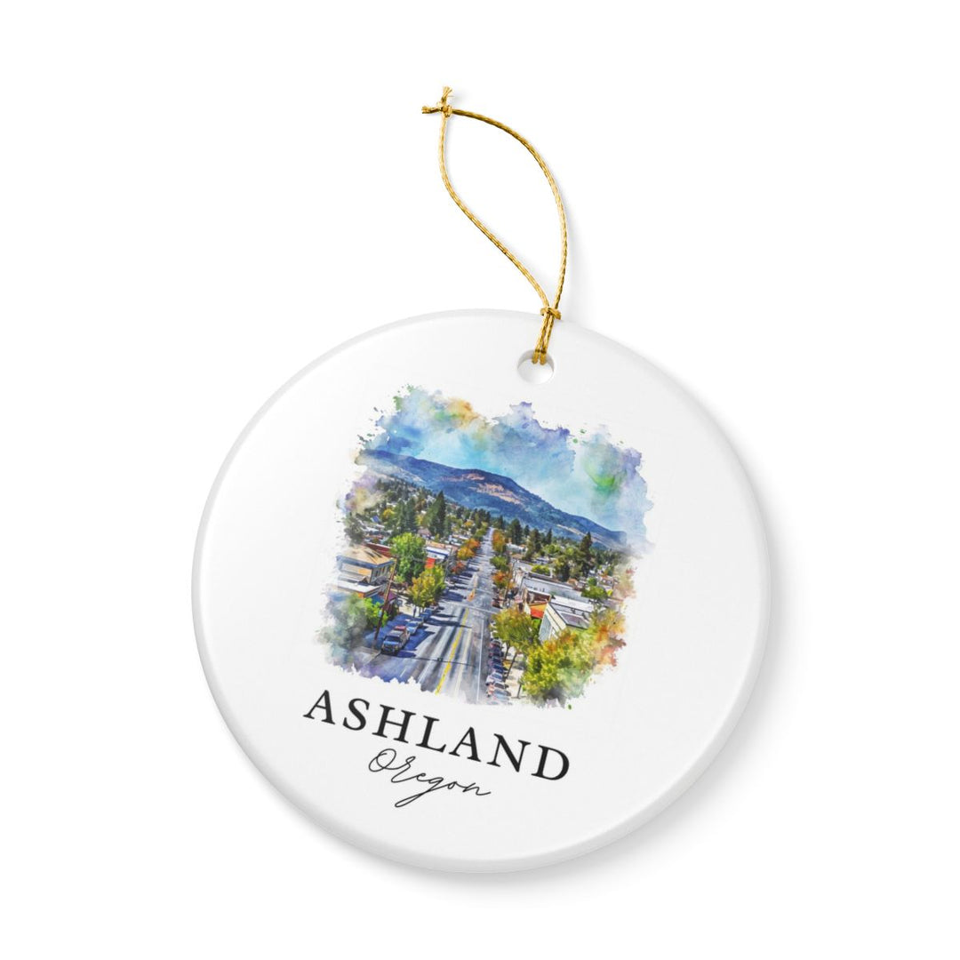 Ashland Oregon Ornament: Unique Ashland Souvenir, Ashland Oregon Xmas Decor, and Authentic Ashland Gift