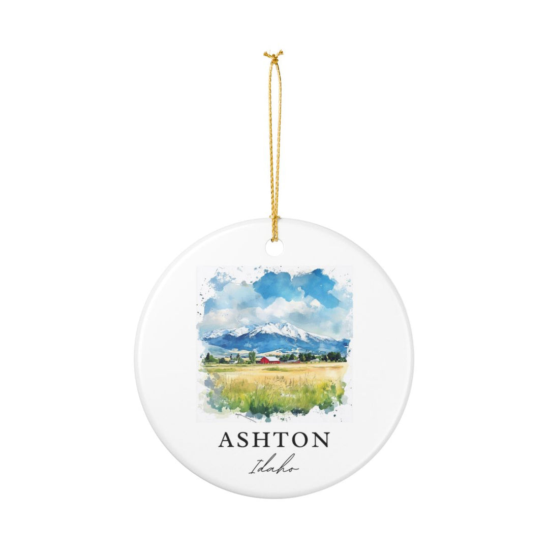 Ashton Idaho Ornament: Unique Ashton Souvenir, Ashton Idaho Xmas Decor, and Authentic Ashton Gift