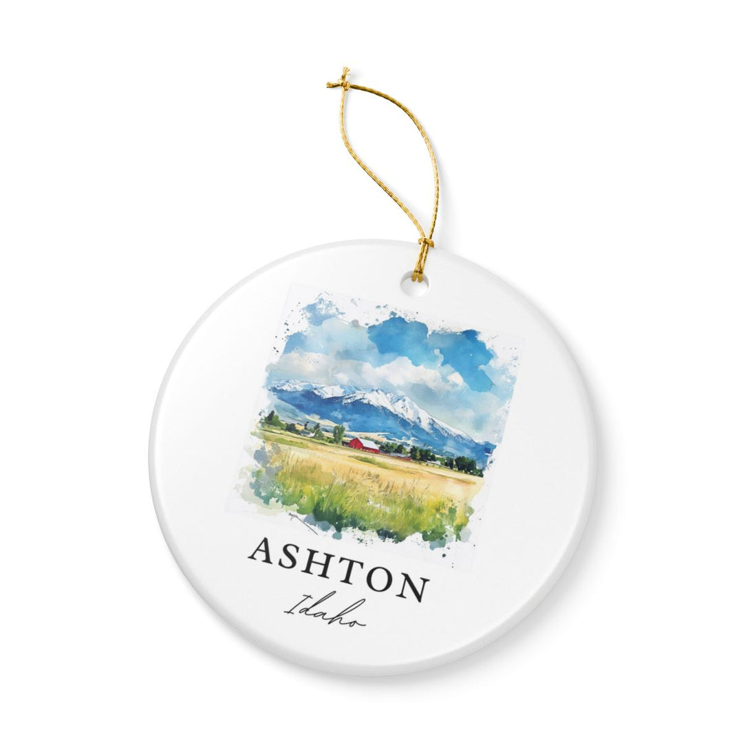 Ashton Idaho Ornament: Unique Ashton Souvenir, Ashton Idaho Xmas Decor, and Authentic Ashton Gift