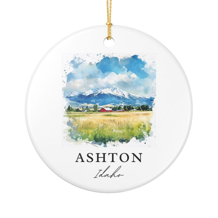 Ashton Idaho Ornament: Unique Ashton Souvenir, Ashton Idaho Xmas Decor, and Authentic Ashton Gift