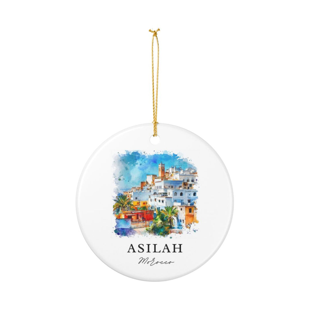 Asilah Morocco Ornament: Unique Asilah Souvenir, Asilah Morocco Xmas Decor, and Authentic Asilah Gift