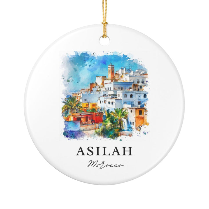 Asilah Morocco Ornament: Unique Asilah Souvenir, Asilah Morocco Xmas Decor, and Authentic Asilah Gift