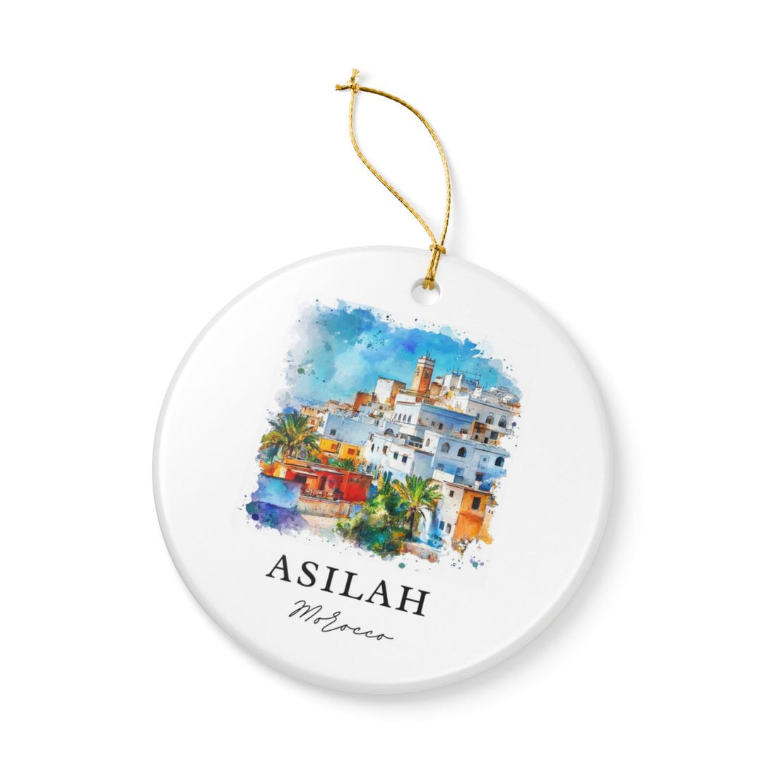 Asilah Morocco Ornament: Unique Asilah Souvenir, Asilah Morocco Xmas Decor, and Authentic Asilah Gift