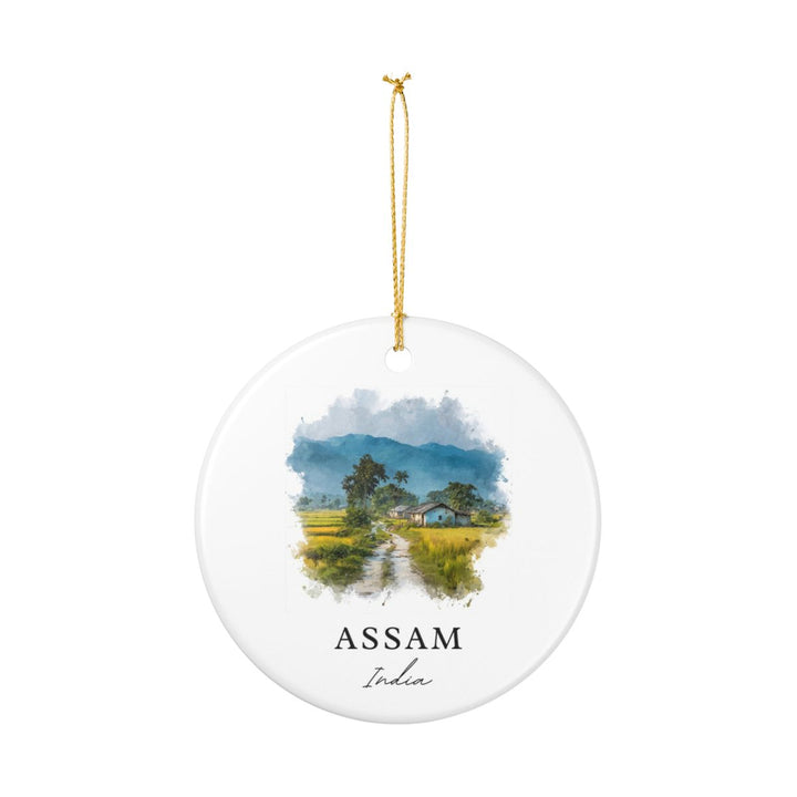 Assam India Ornament: Unique Assam Souvenir, Assam India Xmas Decor, and Authentic Assam Gift