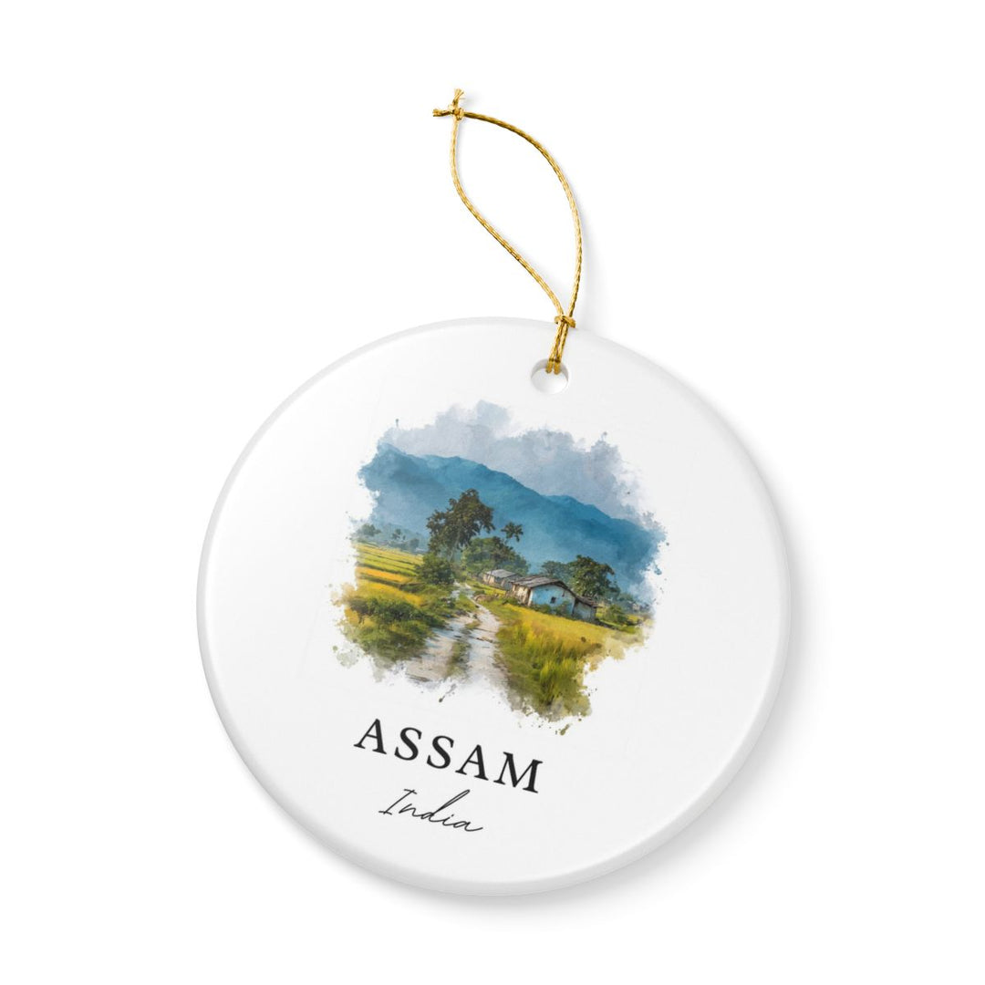 Assam India Ornament: Unique Assam Souvenir, Assam India Xmas Decor, and Authentic Assam Gift
