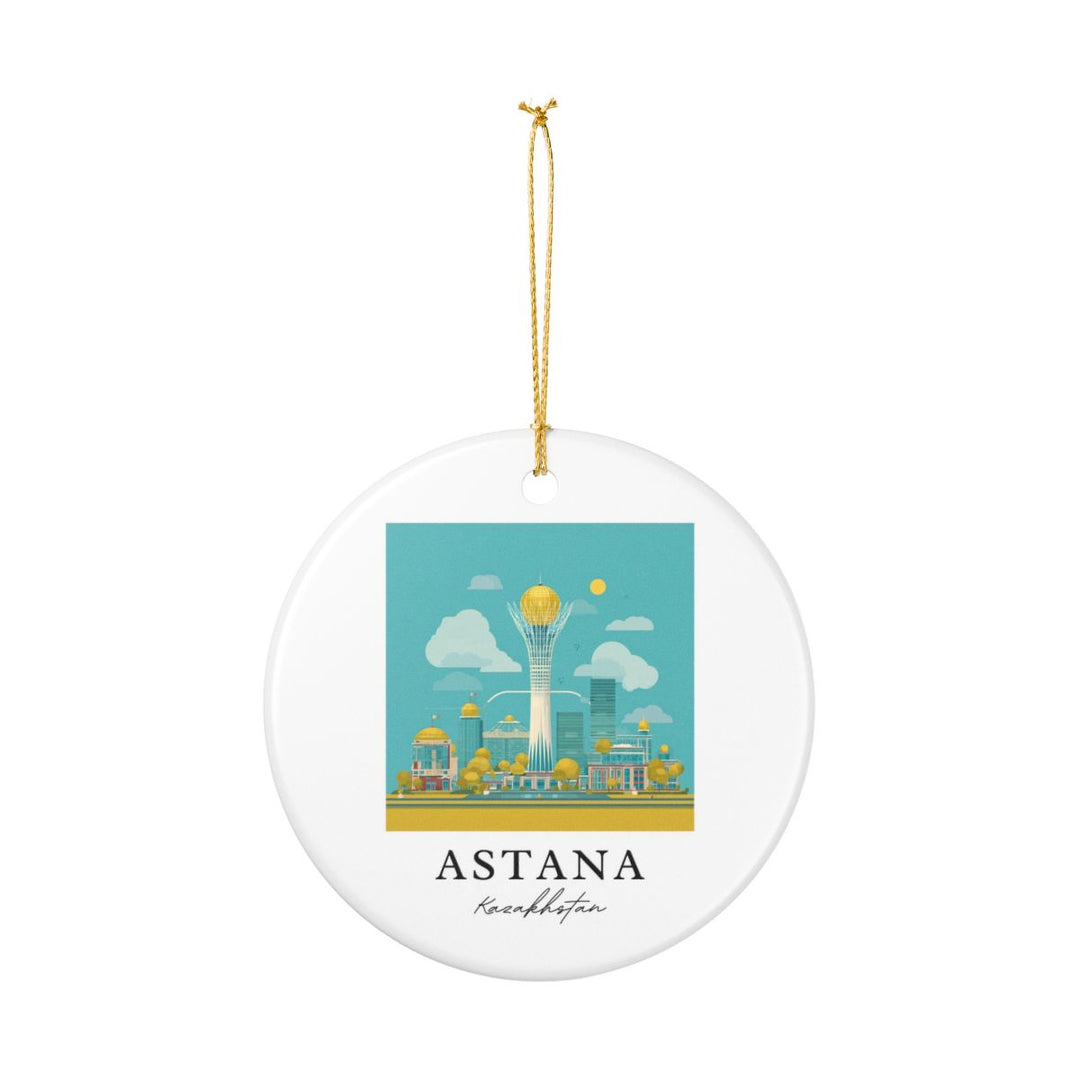 Astana Kazakhstan Ornament: Unique Astana Kazakhstan Souvenir, Astana Kazakhstan Xmas Decor, and Authentic Astana Kazakhstan Gift
