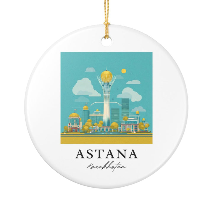 Astana Kazakhstan Ornament: Unique Astana Kazakhstan Souvenir, Astana Kazakhstan Xmas Decor, and Authentic Astana Kazakhstan Gift