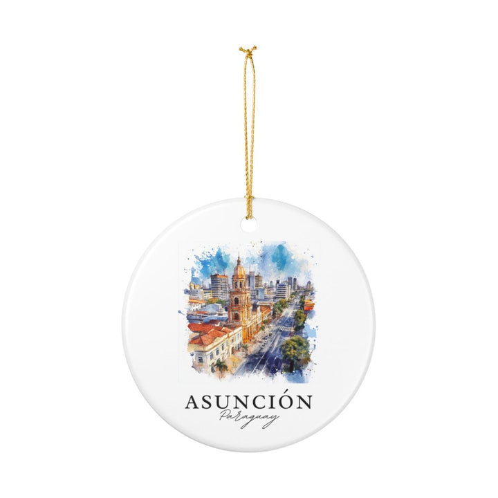 Asuncion Paraguay Ornament: Unique Asuncion Paraguay Souvenir, Asuncion Paraguay Xmas Decor, and Authentic Asuncion Paraguay Gift