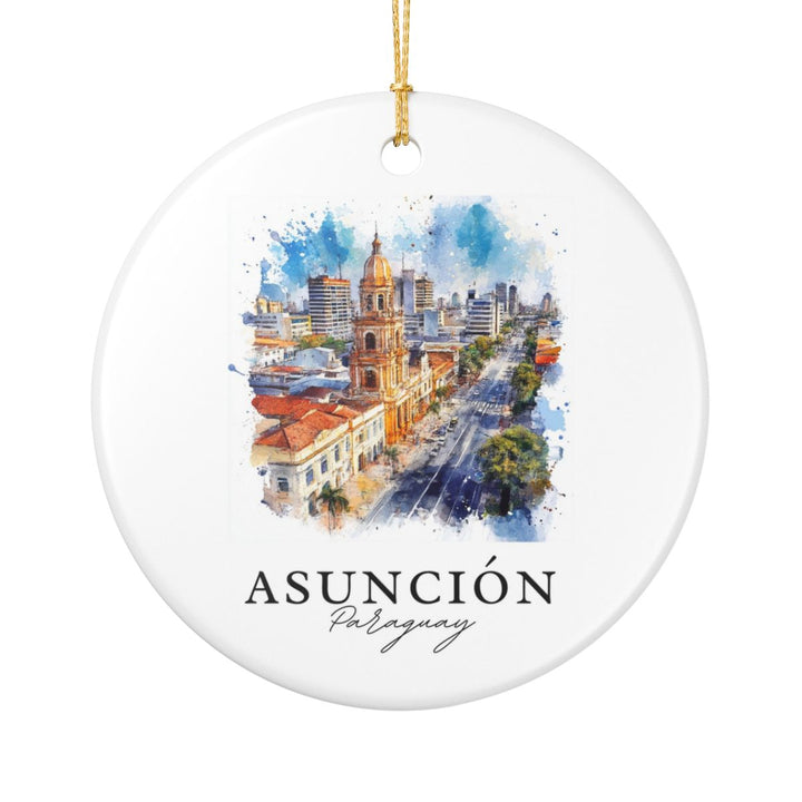 Asuncion Paraguay Ornament: Unique Asuncion Paraguay Souvenir, Asuncion Paraguay Xmas Decor, and Authentic Asuncion Paraguay Gift