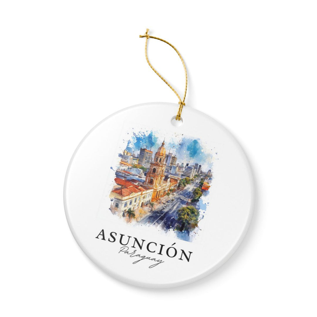 Asuncion Paraguay Ornament: Unique Asuncion Paraguay Souvenir, Asuncion Paraguay Xmas Decor, and Authentic Asuncion Paraguay Gift