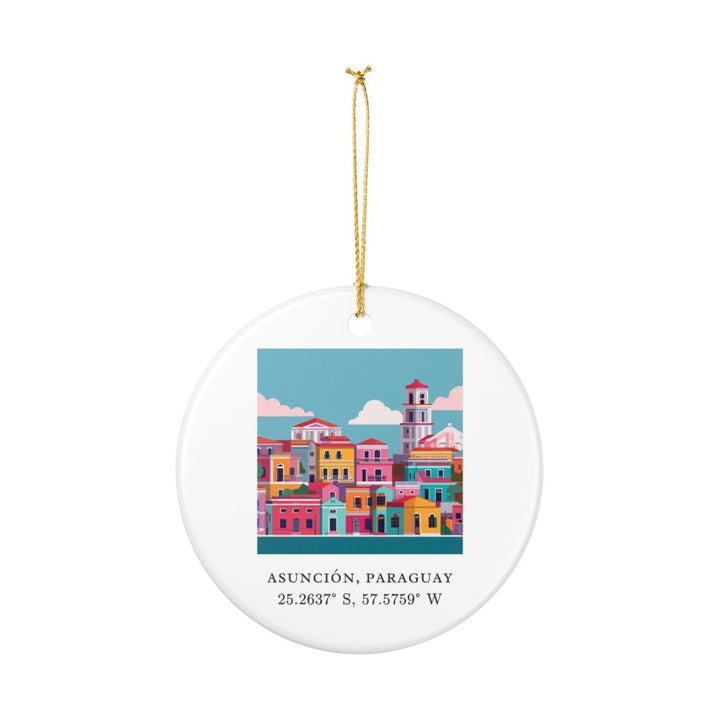 Asuncion Paraguay Ornament: Unique Asuncion Paraguay Souvenir, Asuncion Paraguay Xmas Decor, and Authentic Asuncion Paraguay Gift