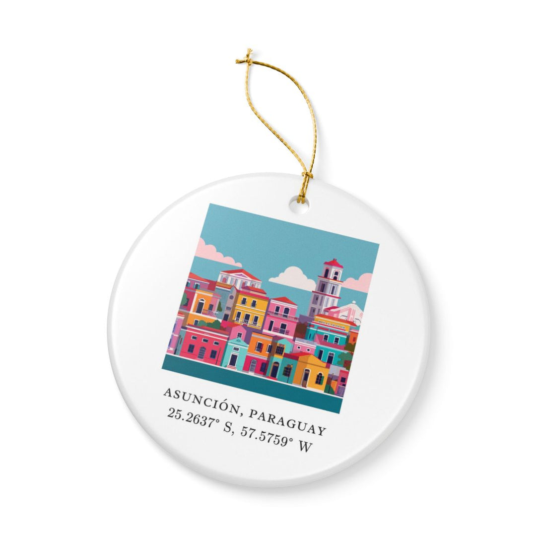 Asuncion Paraguay Ornament: Unique Asuncion Paraguay Souvenir, Asuncion Paraguay Xmas Decor, and Authentic Asuncion Paraguay Gift