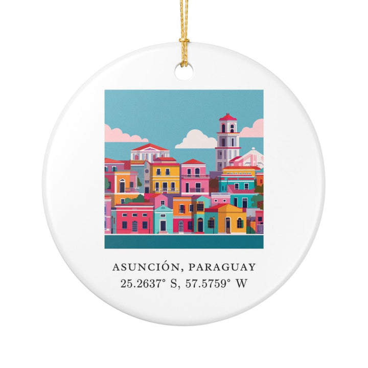 Asuncion Paraguay Ornament: Unique Asuncion Paraguay Souvenir, Asuncion Paraguay Xmas Decor, and Authentic Asuncion Paraguay Gift