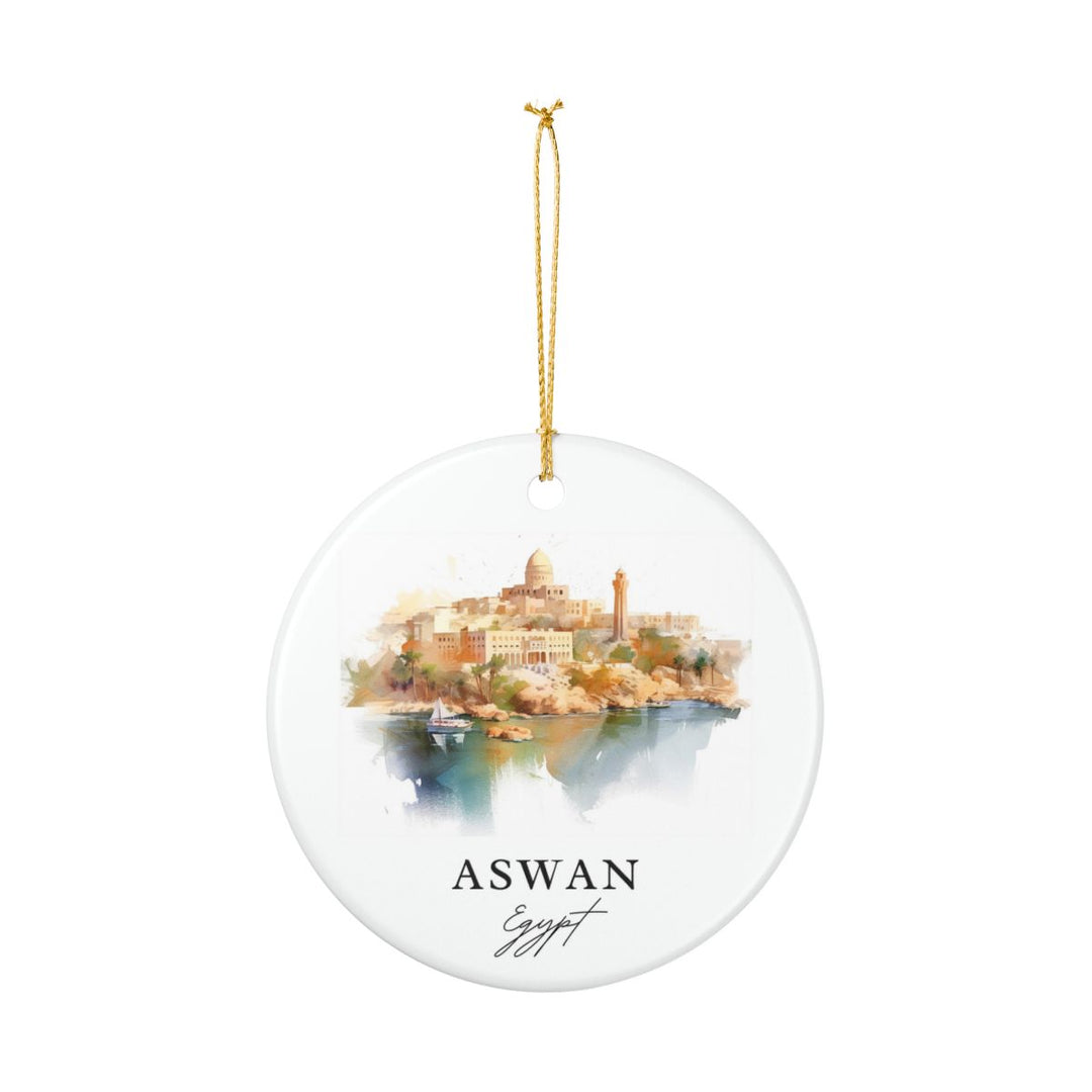 Aswan Egypt Ornament: Unique Aswan Souvenir, Aswan Egypt Xmas Decor, and Authentic Aswan Gift